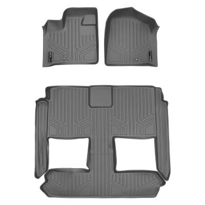 SMARTLINER - SMARTLINER SA2046/B2046 Gray Front/Rear Floor Liners for Grand Caravan/T&C