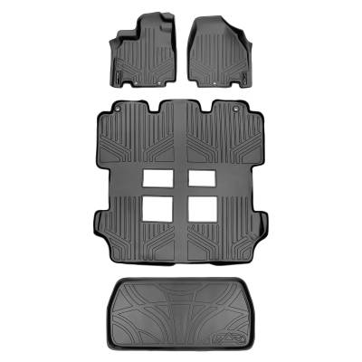 SMARTLINER - SMARTLINER SA2103/B2103/D2103 Gray Front/Rear Floor Liners for Honda Odyssey