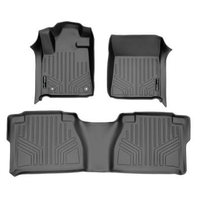 SMARTLINER - SMARTLINER SA2108/B2041 Gray Front/Rear Floor Liners for Tundra Double