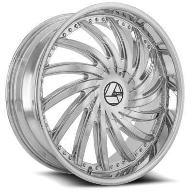 Azara - Azara AZA-50822955115120+15NC AZA-508 22x9.5 5x115 5x120 15mm Chrome