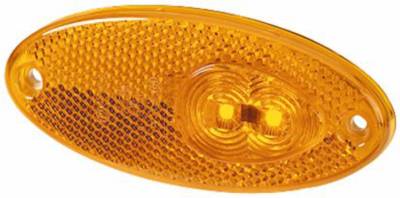 Hella - HELLA 964295061 LED Side Marker Light SMLR MD12 2PS Amber