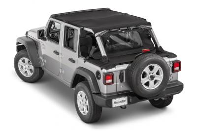 MasterTop - MasterTop 14440624 Regular Tonneau Cover 2Pc Combo for 18-24 Wrangler JLU 4DR