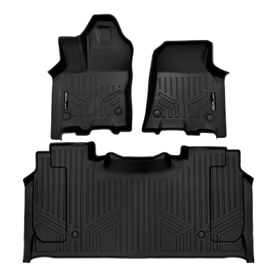 SMARTLINER - SMARTLINER SA0756/B0374 Front/Rear Floor Liners-Black for RAM 1500 Crew