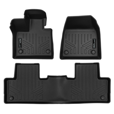 SMARTLINER - SMARTLINER SA0777/B0777 Front/Rear Floor Liners-Black for Volvo EX90 EV