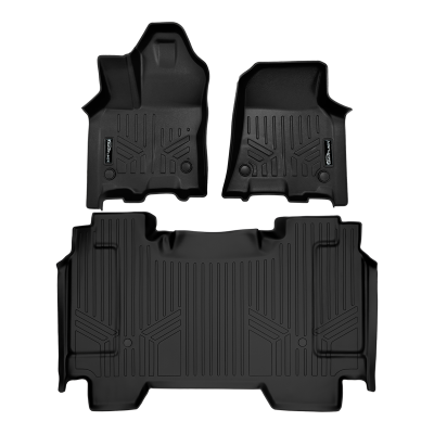 SMARTLINER - SMARTLINER SA0756/B0369 Front/Rear Floor Liners-Black for RAM 1500 Crew