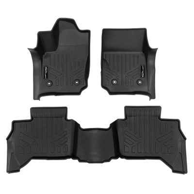 SMARTLINER - SMARTLINER SA0782/B0782 Front/Rear Floor Liners-Black for Toyota 4Runner