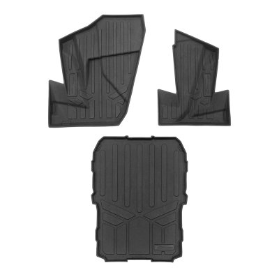 SMARTLINER - SMARTLINER Front Floor Liners w/Cargo Liner-Black for Polaris RZR XP 1000