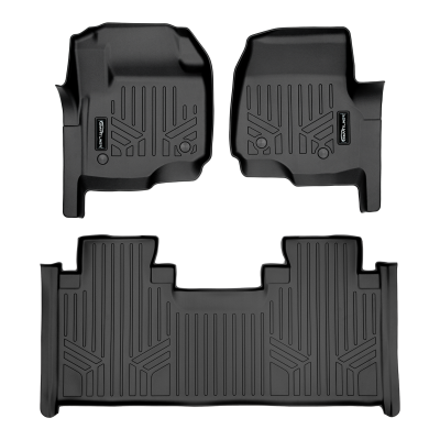 SMARTLINER - SMARTLINER SA0433/B0199 Front/Rear Floor Liners-Black Ford Super Duty Ext