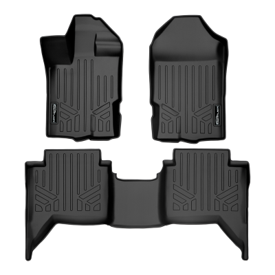 SMARTLINER - Smartliner SA0454/B0410 Front/Rear Floor Liners-Blackfor Ford Ranger Crew