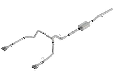 Borla - Borla Exhaust 140776CF ATAK Cat-Back System 19+ Sierra/Silverado 1500 6.2L