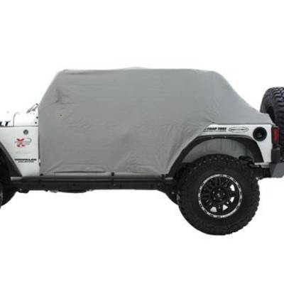 Smittybilt - Smittybilt 1060 Cab Cover w/Door Flaps Gray for 87-91 Jeep Wrangler YJ