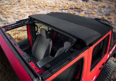 Rampage - Rampage 139435 Trailview Frameless Soft Top Blk Diamond for 07-18 Wrangler JL