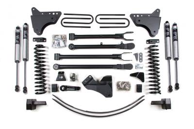 BDS Suspension - BDS Suspension BDS355FS FOX 6" Lift w/4.5" 4-Link 05-07 F250/F350 DSL w/o OL