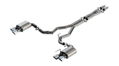 Borla - Borla 140965 ATAK Cat-Back Exhaust Dual Rear Exit 24-26 Mustang Dark Horse 5.0L