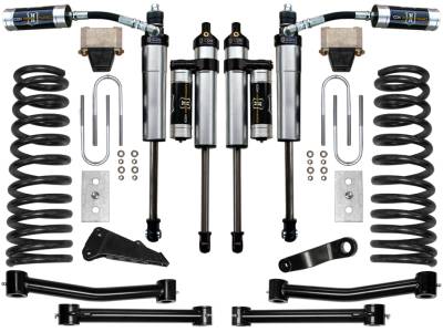 ICON Vehicle Dynamics - ICON K214552T Stage3 4.5" FR/RR Suspension Lift Kit for 09-12 RAM 2500/3500 4WD