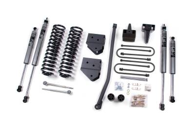 Zone Offroad - Zone Offroad ZONF13F 4" Lift Kit Fox Shocks for 05-07 F250/F350 Super Duty Gas