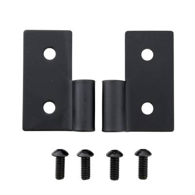 Smittybilt - Smittybilt 7607 Lower Door Hinge Bracket Black for 76-06 Jeep Wrangler TJ/YJ/CJ