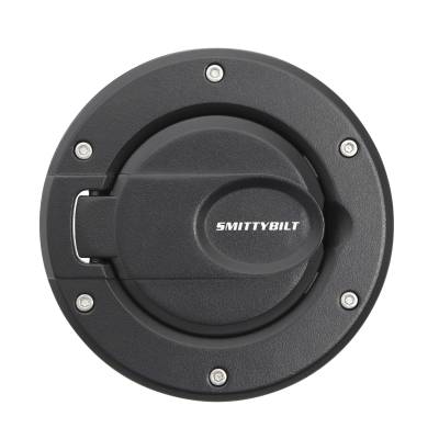 Smittybilt - Smittybilt 75007 Billet Style Gas Cover Black for 07-18 Jeep Wrangler JK