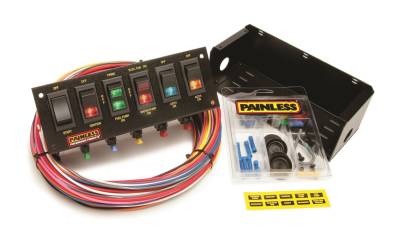 Painless Wiring - Painless Wiring 50302 6-Switch Fused Panel w/Wiring & Hardware