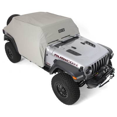 Smittybilt - Smittybilt 1071 Cab Cover w/Door Flaps Gray for 18-26 Jeep Wrangler JL