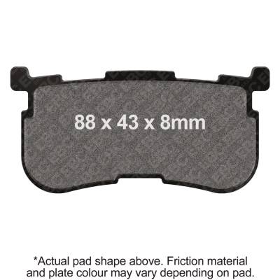 EBC Motorcycle Brakes - EBC Motorcycle Brakes FA641/4V Vee Brake Pads for 14-18 Harley-Davidson
