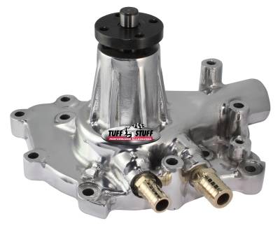 Tuff Stuff Performance Accessories - Tuff Stuff Performance 1432AB Water Pump Passenger Side Inlet Polished for Ford