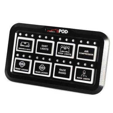 sPOD - sPOD 8800HDADD Add-On HD Switch Panel 8-Circuit Systems