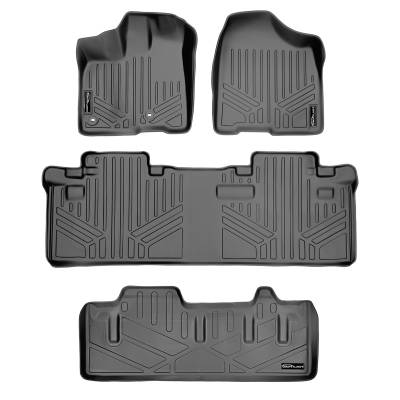 SMARTLINER - Smartliner SA2128/B2083/E2229 Gray Front/Rear Floor Liners for Toyota Sienna