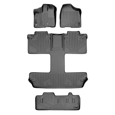 SMARTLINER - SMARTLINER SA2128/B2128/E2229 Gray Front/Rear Floor Liners for Toyota Sienna