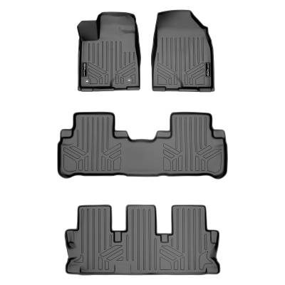 SMARTLINER - SMARTLINER SA2152/B2152/C2152 Gray Front/Rear Floor Liners for Toyota Highlander