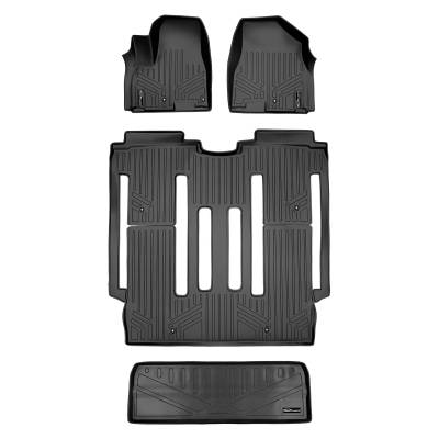 SMARTLINER - SMARTLINER SA0203/B0203/E0203 Front/Rear Black Floor Liners for Kia Sedona