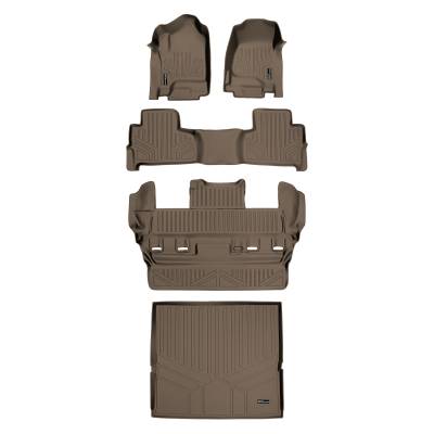 SMARTLINER - SMARTLINER SA1136/B1153/C1153/D1153 Tan Front/Rear Floor Liners Tahoe/Yukon