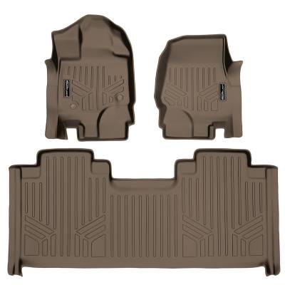 SMARTLINER - SMARTLINER SA1167/B1172 Tan Front/Rear Floor Liners Ford F150 Ext