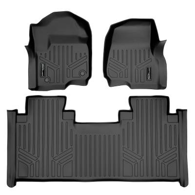 SMARTLINER - SMARTLINER SA0246/B0199 Front/Rear Floor Liners-Black F150/Super Duty Ext