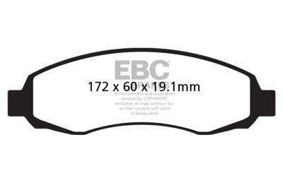 EBC Brakes - EBC Brakes DP41647R Yellowstuff Street & Track Brake Pads for 03-04 Dakota