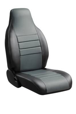 FIA - FIA SL62-26 GRAY SL REAR 60/40 Seat Cover for Toyota Tundra DOUBLE CAB 22-24
