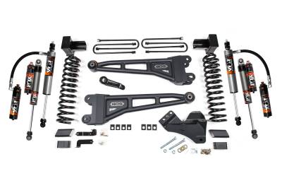 BDS Suspension - BDS Suspension BDS1224FS 4" Radius Arm Lift Kit for 20-22 Ford F450 4WD FOX 2.0