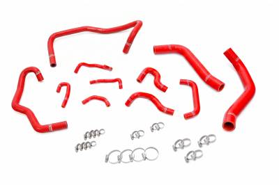 HPS Performance - HPS 57-2281-RED High Temp 3-Ply Reinforced Silicone Radiator/Heater Hose Kit Red