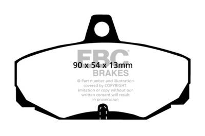 EBC Brakes - EBC Brakes DP3617C Redstuff Ceramic Low Dust Brake Pads for 88-89 Scorpio