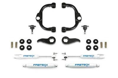 Fabtech - Fabtech K1157 3.5" Ball Joint UCA Kit w/Performance Shocks 20-24 GM 2500 2/4WD