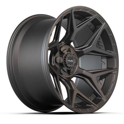 4PLAY - 4PLAY Wheels 4P06-22120-6D55-44B1 4P06 22x12 6x5.5/135 -44mm Satin Black