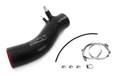 HPS Performance - HPS 57-2046-BLK Black Air Intake Kit Post MAF Hose for 10-24 4Runner/FJ Cruiser