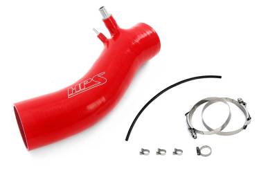 HPS Performance - HPS 57-2046-RED Red Air Intake Kit Post MAF Hose for 10-24 4Runner & FJ Cruiser