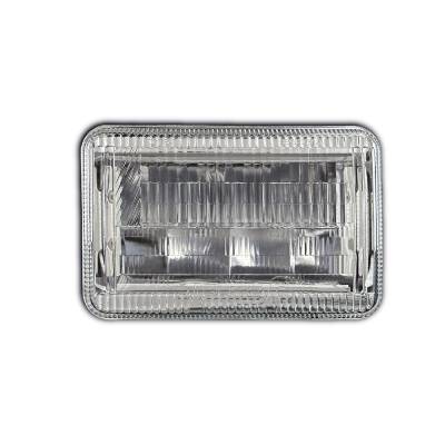 Quake LED - Quake LED QCT1313 Classic Tech 4x6" Glass Lens LED Headlight RGB Accent Single