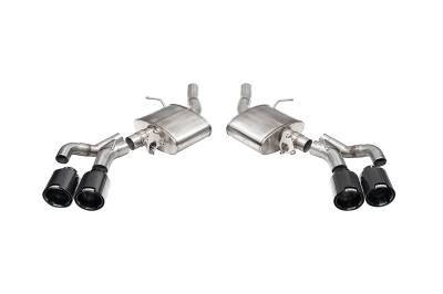Corsa Performance - Corsa 21322CFBLK Sport Valved Axle-Back Exhaust System for 22-25 CT5-V Blackwing