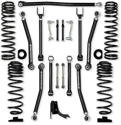 Rock Krawler - Rock Krawler JT30AXM 3" Adventure-X Mid-Arm Lift Kit for Gladiator JT Gas