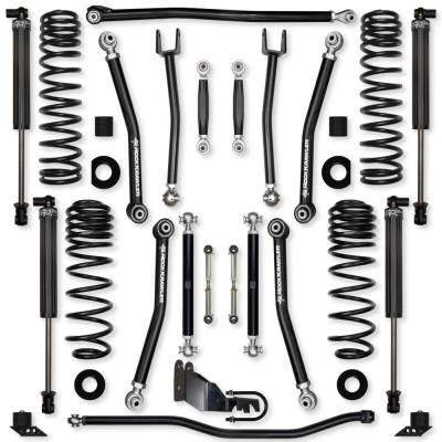 Rock Krawler - Rock Krawler JL25NL-4XES1 2.5" X-Factor No Limits MidArm Kit 18+ Wrangler JL 4XE