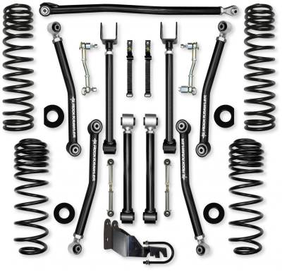 Rock Krawler - Rock Krawler JL45AXM-4 4.5" Adventure-X Lift for 18+ Wrangler JL 4DR w/o Shocks