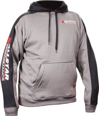 Allstar Performance - Allstar Performance ALL99916XL Allstar Hooded Sweatshirt XL Silver/Blk