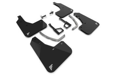 Rally Armor - Rally Armor MF127-BAT-BLK-SIL Black Mud Flap/Silver Battery Logo